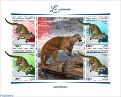 Niger 2022 Puma/Cougar, Mint NH, Nature - Cat Family - Niger (1960-...)