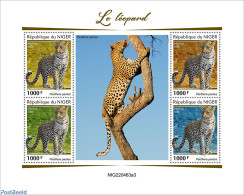 Niger 2022 Leopards, Mint NH, Nature - Cat Family - Niger (1960-...)