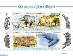 Central Africa 2022 Extinct Mammals, Mint NH, Nature - Animals (others & Mixed) - Prehistoric Animals - Prehistóricos