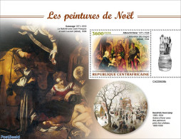 Central Africa 2022 Christmas Paintings, Mint NH, Religion - Christmas - Art - Paintings - Natale