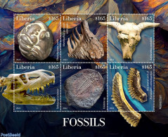 Liberia 2022 Fossils, Mint NH, Nature - Prehistoric Animals - Prehistory - Vor- U. Frühgeschichte