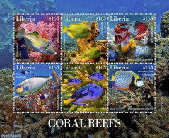 Liberia 2022 Coral Reefs, Mint NH, Nature - Fish - Fishes