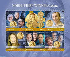 Liberia 2022 Nobelprize Winners 2022, Mint NH, History - Nobel Prize Winners - Nobel Prize Laureates
