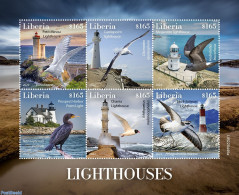 Liberia 2022 Lighthouses, Mint NH, Nature - Various - Birds - Lighthouses & Safety At Sea - Vuurtorens