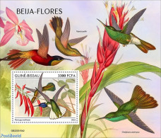 Guinea Bissau 2022 Hummingbirds, Mint NH, Nature - Birds - Flowers & Plants - Hummingbirds - Guinea-Bissau