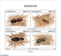 Guinea Bissau 2022 Spiders, Mint NH, Nature - Insects - Guinée-Bissau