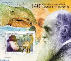 Guinea Bissau 2022 140th Memorial Anniversary Of Charles Darwin, Mint NH, History - Nature - Nobel Prize Winners - Pre.. - Prix Nobel