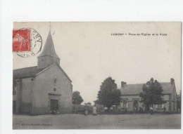 AJC - Lusigny - Place De L'eglise Et La Poste - Autres & Non Classés