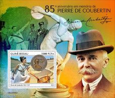Guinea Bissau 2022 85th Memorial Anniversary Of Pierre De Coubertin, Mint NH, Sport - Olympic Games - Guinea-Bissau