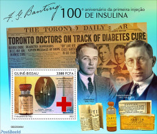 Guinea Bissau 2022 100th Anniversary Of The First Insulin Injection, Mint NH, Health - Science - Guinea-Bissau