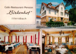 73792977 Ittersbach Cafe-Restaurant Birkenhof Innen- U. Aussenansicht Ittersbach - Altri & Non Classificati