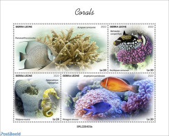 Sierra Leone 2022 Corals, Mint NH, Nature - Fish - Corals - Peces