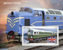 Sierra Leone 2022 British Trains, Mint NH, History - Transport - Flags - Railways - Eisenbahnen