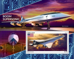 Sierra Leone 2022 Boom Supersonic, Mint NH, Transport - Aircraft & Aviation - Vliegtuigen