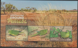 AUSTRALIA - USED 2024 $3.60 Australian Ground Parrots Souvenir Sheet - Gebraucht