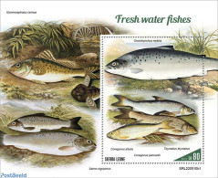 Sierra Leone 2022 Fresh Water Fishes, Mint NH, Nature - Fish - Vissen