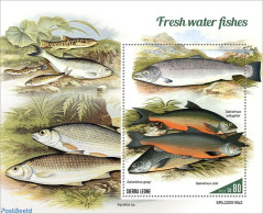 Sierra Leone 2022 Fresh Water Fishes, Mint NH, Nature - Fish - Fishes