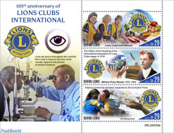Sierra Leone 2022 105th Anniversary Of Lions Clubs International, Mint NH, Health - Various - Food & Drink - Lions Club - Ernährung