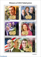 Sierra Leone 2022 Nobelprize Winners 2022, Mint NH, History - Science - Nobel Prize Winners - Art - Architects - Nobel Prize Laureates