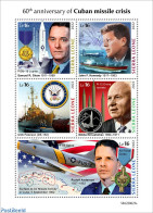 Sierra Leone 2022 60th Anniversary Of Cuban Missile Crisis, Mint NH, History - Transport - American Presidents - Milit.. - Militares
