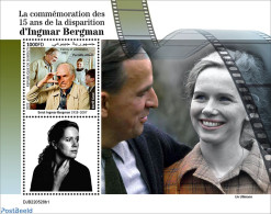 Djibouti 2022 Ingmar Bergman, Mint NH, Performance Art - Movie Stars - Actors