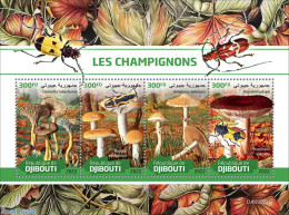 Djibouti 2022 Mushrooms, Mint NH, Nature - Insects - Mushrooms - Champignons