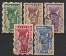 SENEGAL - 1938 - N°YT. 144 à 148 - Série Complète - Oblitéré / Used - Gebraucht