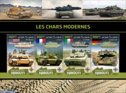 Djibouti 2022 Modern Tanks, Mint NH, History - Transport - Militarism - Militaria
