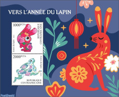 Central Africa 2022 Year Of The Rabbit, Mint NH, Nature - Rabbits / Hares - Zentralafrik. Republik