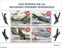 Central Africa 2022 WW2 Planes, Mint NH, History - Transport - World War II - Aircraft & Aviation - WW2 (II Guerra Mundial)