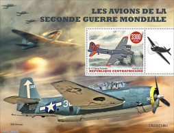 Central Africa 2022 WW2 Planes, Mint NH, History - Transport - World War II - Aircraft & Aviation - Guerre Mondiale (Seconde)