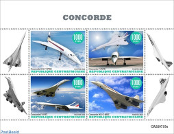 Central Africa 2022 Concorde, Mint NH, Transport - Concorde - Aircraft & Aviation - Concorde