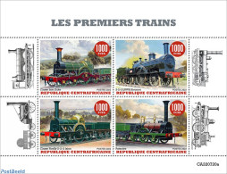 Central Africa 2022 First Trains, Mint NH, Transport - Railways - Treni