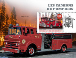 Central Africa 2022 Fire Engines, Mint NH, Transport - Fire Fighters & Prevention - Firemen