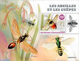 Central Africa 2022 Bees And Wasps, Mint NH, Nature - Bees - Flowers & Plants - Insects - Centrafricaine (République)