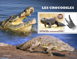 Central Africa 2022 Crocodiles, Mint NH, Nature - Crocodiles - Centrafricaine (République)