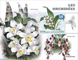 Central Africa 2022 Orchids, Mint NH, Nature - Flowers & Plants - Orchids - Centrafricaine (République)