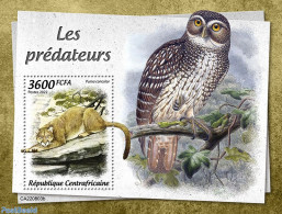 Central Africa 2022 Predators, Mint NH, Nature - Birds Of Prey - Cat Family - Owls - Centraal-Afrikaanse Republiek