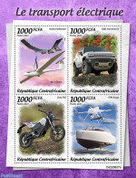 Central Africa 2022 Electric Transport, Mint NH, Transport - Automobiles - Motorcycles - Aircraft & Aviation - Ships A.. - Cars