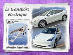 Central Africa 2022 Electric Transport, Mint NH, Transport - Automobiles - Aircraft & Aviation - Auto's