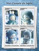 Central Africa 2022 Year Of The Rabbit, Mint NH, Nature - Rabbits / Hares - Central African Republic