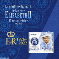 Guinea, Republic 2022 Diamond Jubilee Of Queen Elizabeth II, Mint NH, History - Kings & Queens (Royalty) - Case Reali