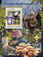 Sierra Leone 2016 Scouting And Mushrooms, Mint NH, Nature - Sport - Mushrooms - Reptiles - Scouting - Champignons