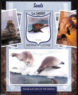 Sierra Leone 2016 Seals, Mint NH, Nature - Sea Mammals - Otros & Sin Clasificación