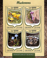 Sierra Leone 2016 Mushrooms, Mint NH, Nature - Mushrooms - Champignons