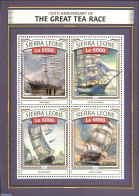 Sierra Leone 2016 150th Anniversary Of The Great Tea Race, Mint NH, Transport - Ships And Boats - Barche