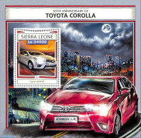 Sierra Leone 2016 50th Anniversary Of Toyota Corolla, Mint NH, Transport - Automat Stamps - Machine Labels [ATM]