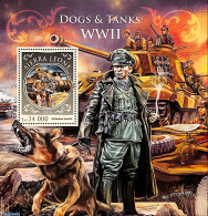 Sierra Leone 2016 Dogs And Tanks WWII, Mint NH, History - Nature - Transport - Militarism - World War II - Dogs - Militares