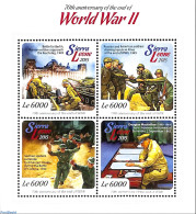 Sierra Leone 2015 70th Anniversary Of The End Of The World War II, Mint NH, History - Militarism - Peace - World War II - Militares