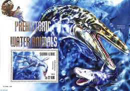 Sierra Leone 2015 Prehistoric Water Animals, Mint NH, Nature - Prehistoric Animals - Prehistóricos